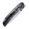 civivi imperium stonewash silver carbon