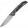 Civivi Imperium Stonewash Silver Carbon