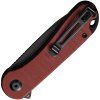civivi elementum black stonewash burgundy g10