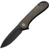 Civivi Elementum Black Stonewash Green Micarta