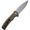 civivi cogent silver sandvik green micarta