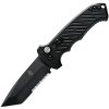 Gerber Auto 06 Button Lock Black AL Tanto Serrated