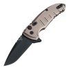 hogue x1 microflip black drop point dark earth aluminum