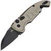 Hogue Auto A01 Microswitch 1.95" Blk Wharncliffe Dark Earth