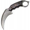 Damascus Karambit Black Pakkawood Handle
