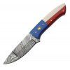 Damascus Texas Pride Fixed Blade