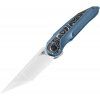 bestech knives blind fury satin finish blue titanium