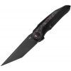bestech knives blind fury black stonewash black titanium red marble