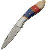 Damascus Lockback Red Blue White
