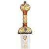 0102023 gladius replica spada giulio cesare dorata con fodero