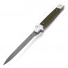 akc extreme shadow switchblade 28 cm military green g10 silver bolters dagger blade
