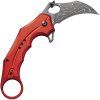 civivi incisor ii damascus red aluminum
