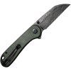 civivi elementum ii wharncliffe damascus green micarta