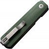 civivi sendy stonewash droppoint green micarta