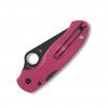 spyderco para 3 lightweight black bd1n pink frn