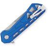 buck trace stonewash serrated blue aluminum