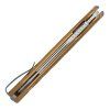 buck trace stonewash serrated bronze aluminum