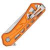 buck trace stonewash serrated orange aluminum