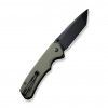 civivi button lock brazen black sandvik tanto green g10