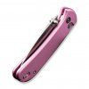 civivi qubit satin sandvik pink aluminum