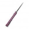 civivi qubit satin sandvik pink aluminum
