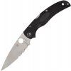 spyderco native chief black halfserrated