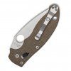spyderco manix 2 brown micarta cpm cru wear