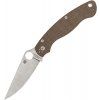 spyderco military 2 brown micarta cpm cru wear