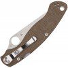 spyderco military 2 brown micarta cpm cru wear
