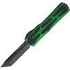 Heretic Knives Colossus Black DLC Tanto Toxic Green Aluminum