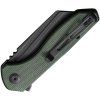 civivi exone flipper blackwash nitrov green micarta