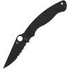 Spyderco Military 2 Black Combo Edge Black G10