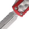microtech utx 85 daytona stonewash serrated dagger red bubble