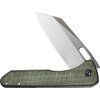 civivi nugz satin sandvik green micarta