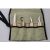 beavercraft basic wood carving knives set in tool roll 3