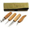 beavercraft basic wood carving knives set in tool roll 1