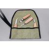 beavercraft basic wood carving knives set in tool roll