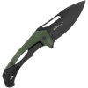 sog bulwark black d2 green micarta