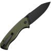 civivi placoid blackwash sandvik green g10