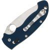 spyderco manix 2 xl satin spy27 plainedge blue g10