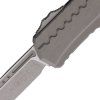 microtech cypher ii apocalyptic wharncliffe gray aluminum