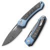 twain damascus blue titanium carbon fiber