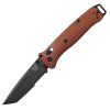 0121777 benchmade bailout 537sbk 07 burnt copper aluminum tanto serrated