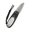 civivi purr flipper slip joint knife black white g10 handle 183 stonewashed nitro v blade c25054 2 with 1pc black lanyard civivi 1068015 1024x