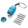 lionsteel eggie keychain multitool aluminum blue eg abl