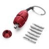 lionsteel eggie keychain multitool aluminum red eg ard