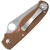 Spyderco ButtonUp Satin Brown G10 C275GPBN 2