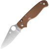 Spyderco ButtonUp Satin Brown G10 C275GPBN 3