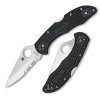 Spyderco Delica 4 Black FRN Lightweight Combination C11PSBK